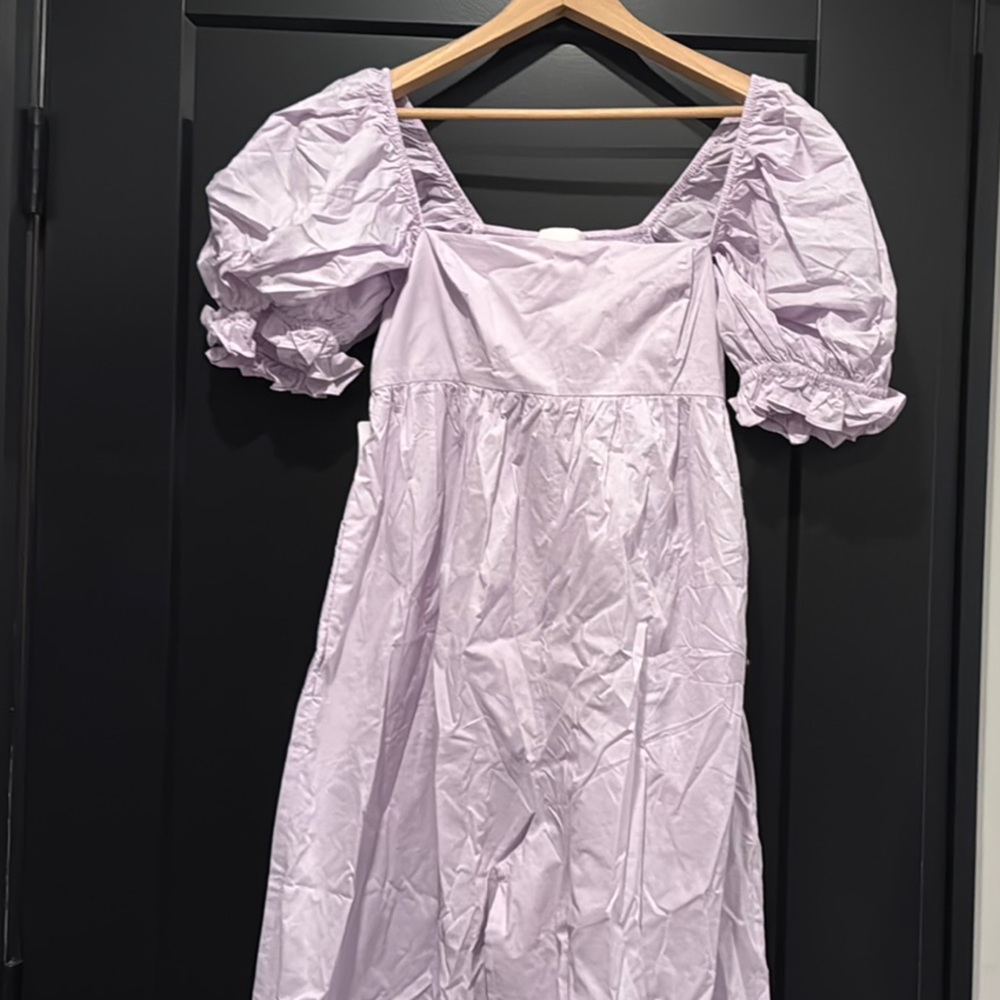 Selkie Lavender Puff Sleeve Jumpsuit